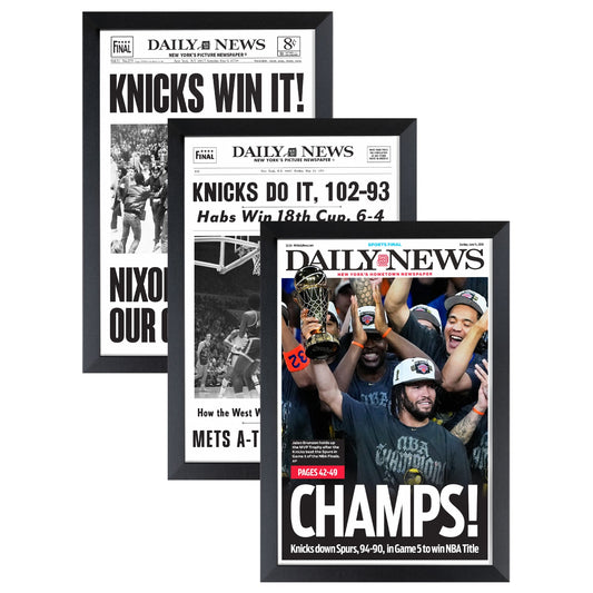 1970 - 1973 - 2026 New York Knicks "Triple" NBA Champions Championship Set
