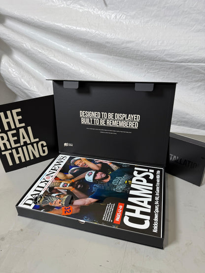 2026 Knicks “OMG!” Metal 3D Newspaper Historic NBA Finals Game 4 Comeback Vs Spurs